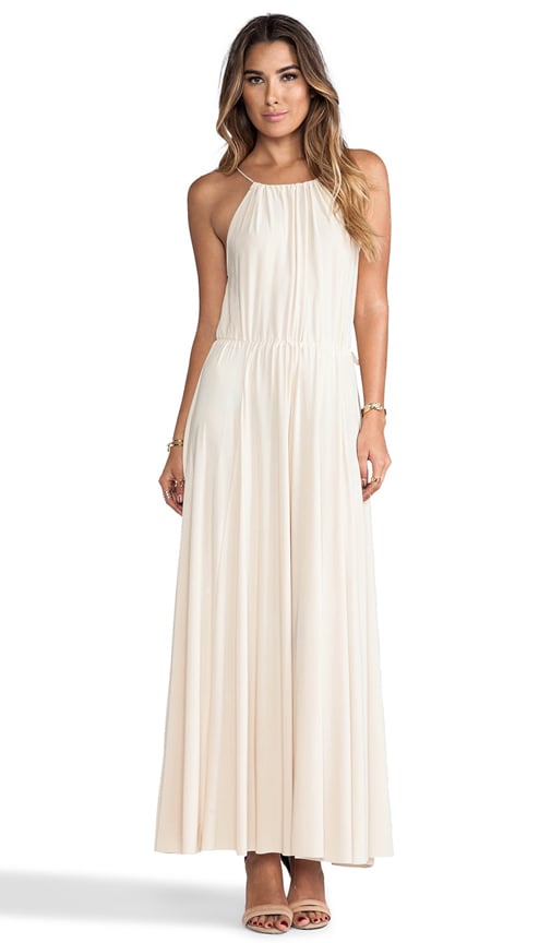 Tank Maxi Dress with Tonal Hem and Trim