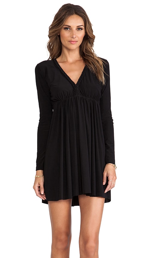 Long Sleeve Open Back Dress