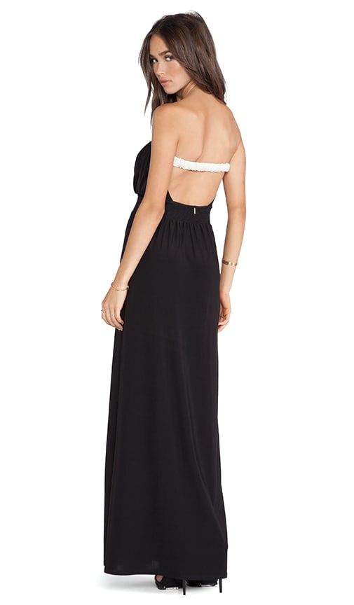 Open Back Strapless Maxi Dress