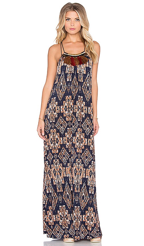 T Bags Losangeles Halter Maxi Dress In Desert Night Revolve
