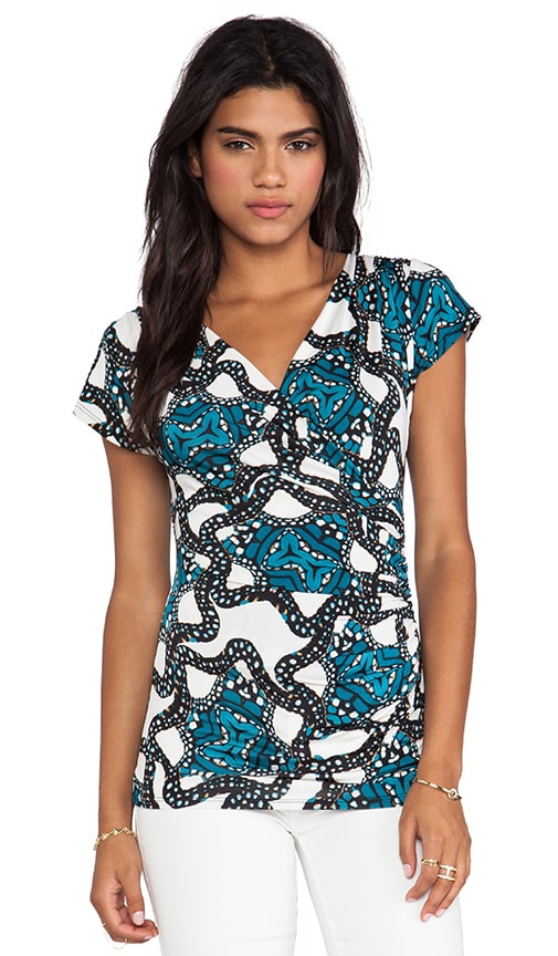 Short Sleeve Print Top