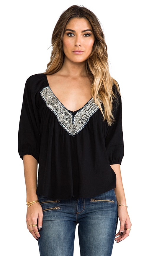 Embellished Long Sleeve Top