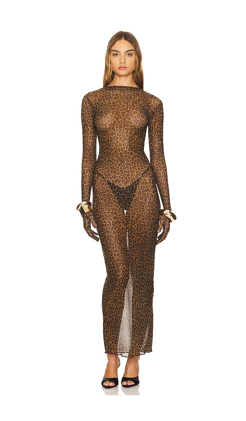 Somebodee Gianna Glove Dress in Leopard