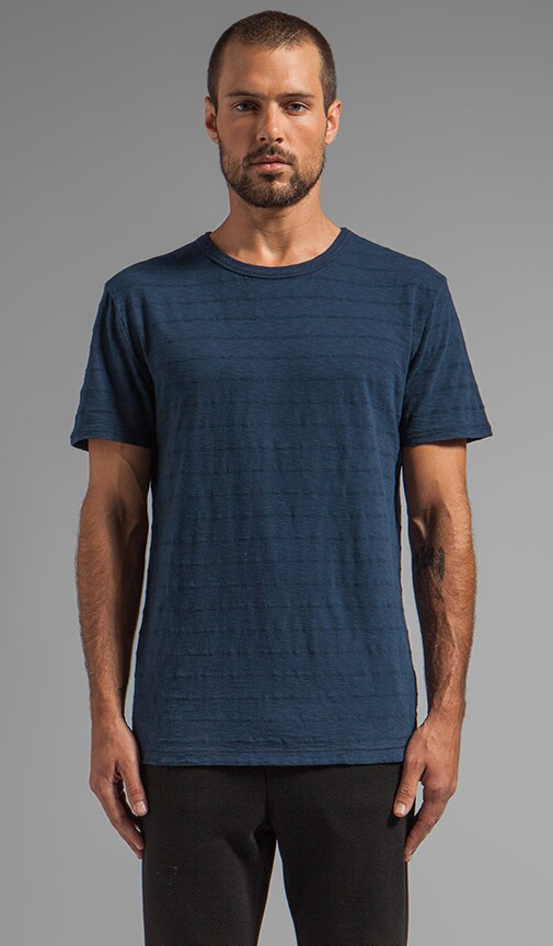 Stripe Slub Crewneck Tee