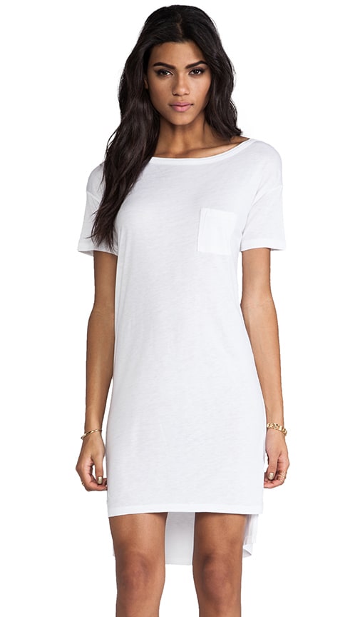 white boatneck dress