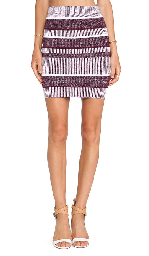 Rib Knit Pencil Skirt
