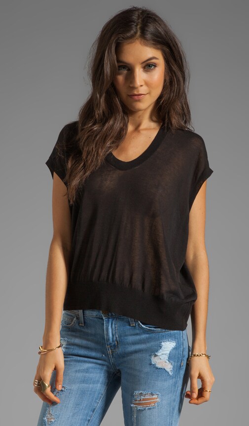 Low Neck Loose Knit Tunic