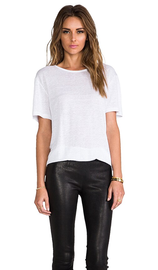 Linen Silk Short Sleeve Tee