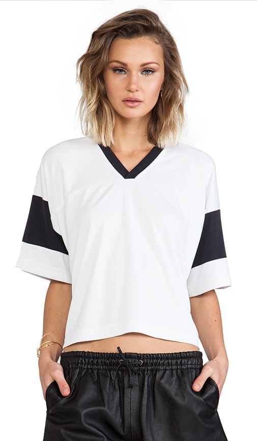 Sandwashed Double Knit Football Tee
