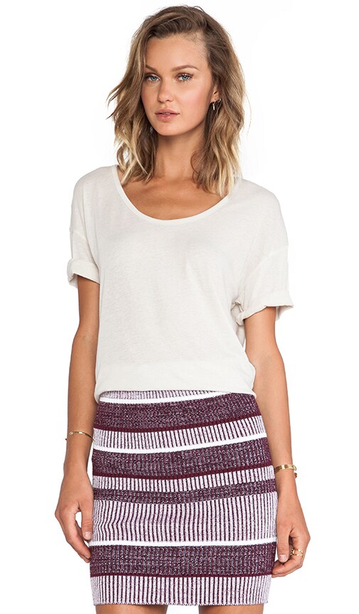 Lightweight Low Neck Short Sleeve Tee