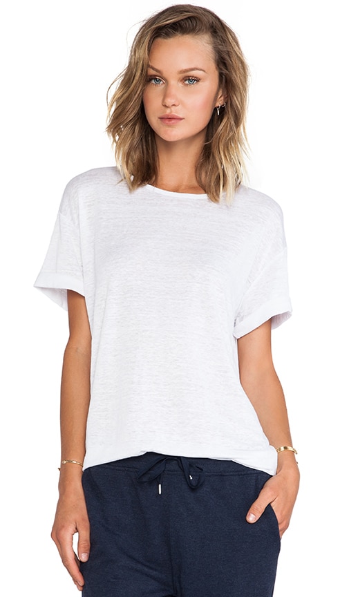 Linen Silk Jersey Oversized Tee