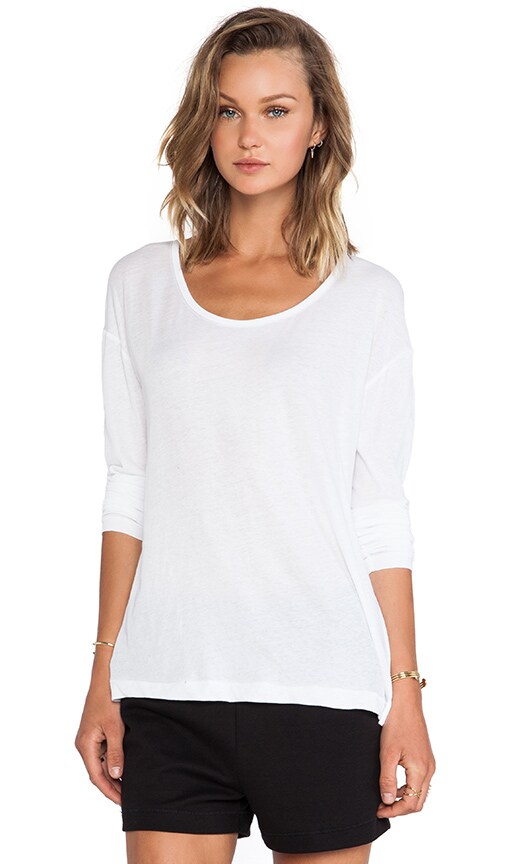 Lightweight Low Neck Long Sleeve Tee