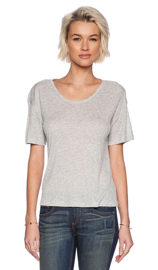 Soft Melange Rib Oversize Tee