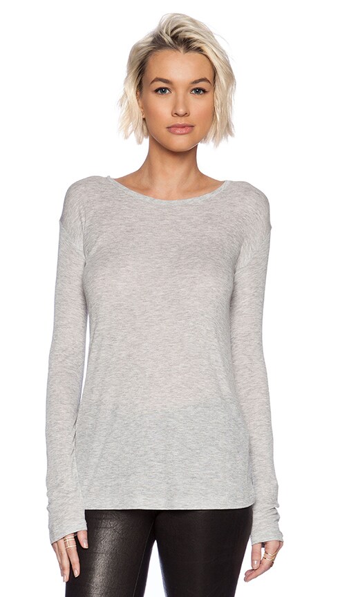 Soft Melange Rib Long Sleeve Tee