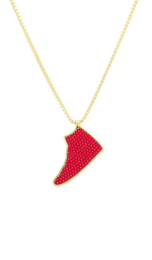 Shop The Dan Life Iced Jordan Chicago Red Necklace