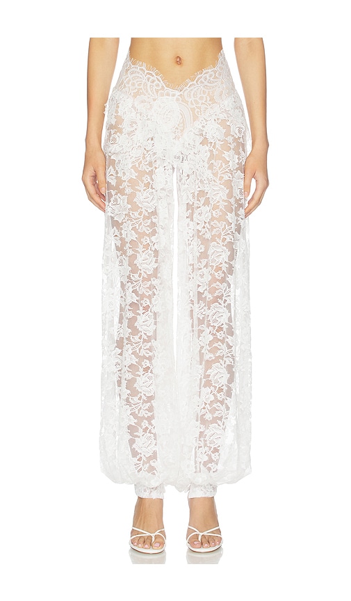 The Dolls House Libbi Trouser in White. - size L (also in M, S, XS)