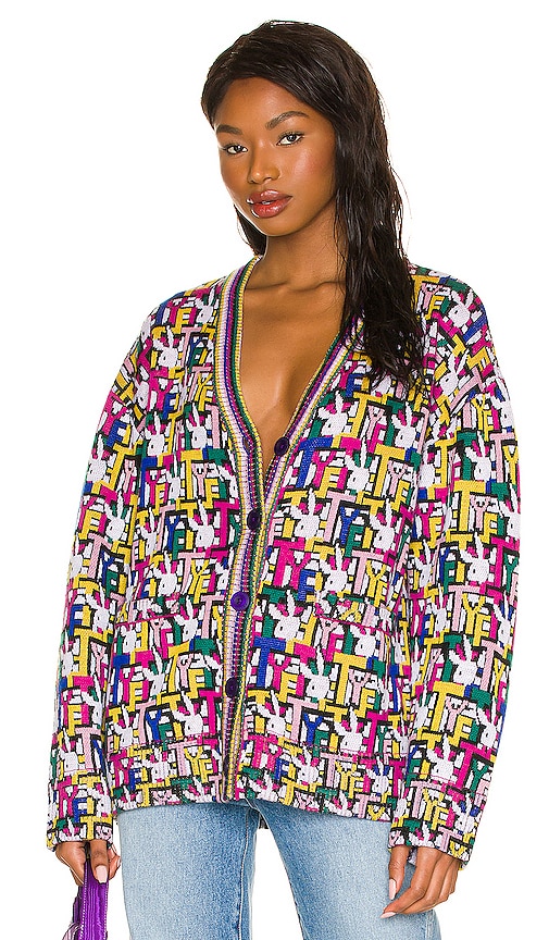 Tell hotsell Your Friends x Playboy Cardigan - Retro Jacquard