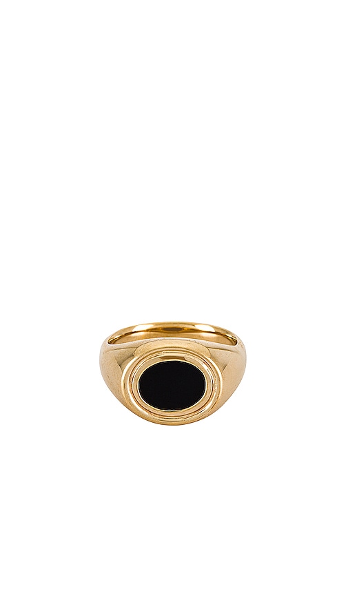 Temple of the Sun Kosmos Ring in Gold & Onyx | REVOLVE