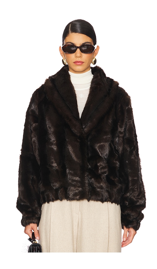 The Garment Dixie Faux Fur Jacket in Brown