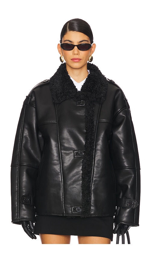The Garment Brooklyn Aviator Jacket in Black