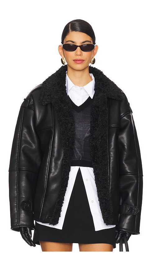 THE GARMENT リサイクルレザー Brooklyn Aviator ジャケット THE GARMENT リサイクルレザー Brooklyn Aviator ジャケット