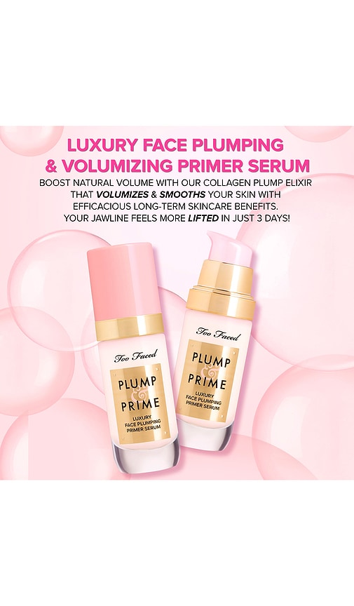 Shop Too Faced Plump & Prime Face Plumping Primer Serum In N,a