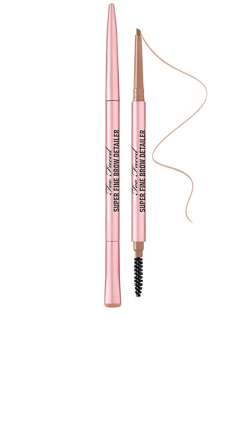 Too Faced Super Fine Brow Detailer Eyebrow Pencil In White