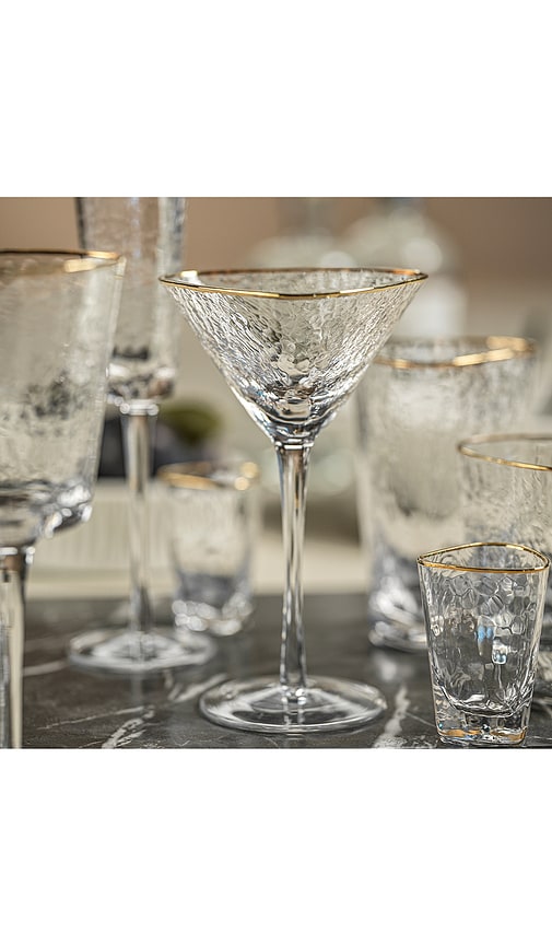 The Favorites Aperitivo Triangular Martini Glasses Set Of 4 In Transparent