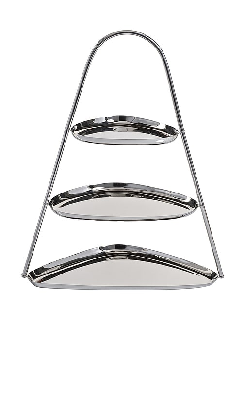 The Favorites Epicurean 3-tier Hors D'euvre And Petits In Silver