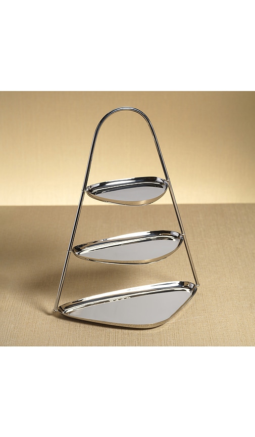 The Favorites Epicurean 3-tier Hors D'euvre And Petits In Silver
