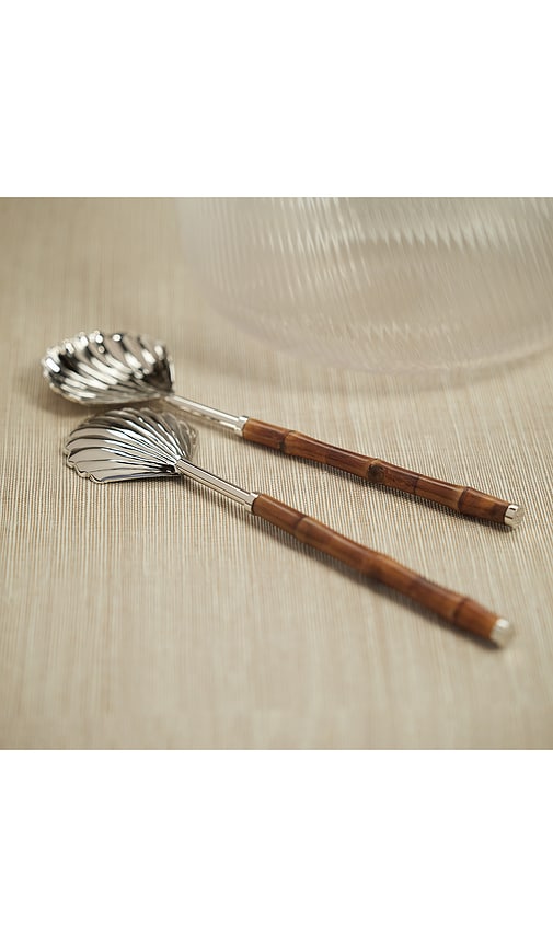  The Favorites The Colony Server Set In Metallic Silver. 
