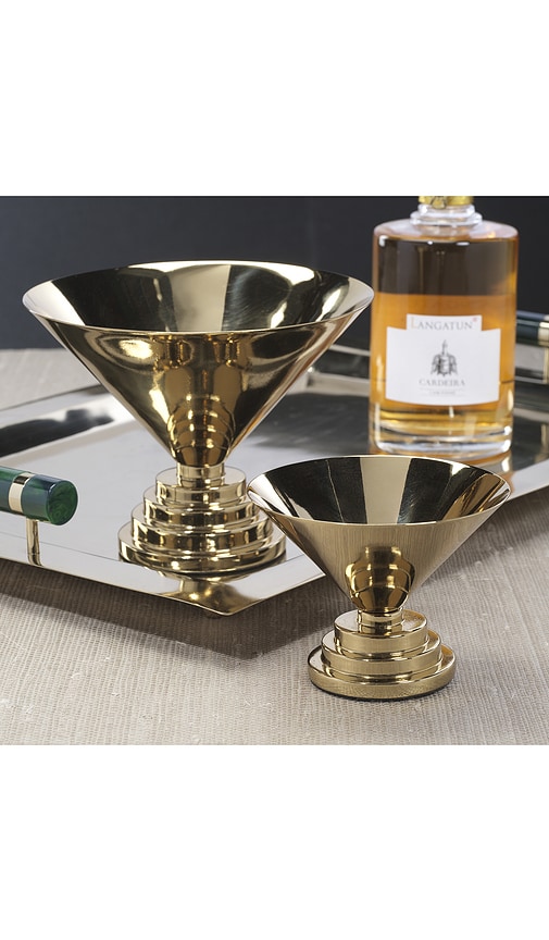 The Favorites Large Mayan Metal Bowl In Gold