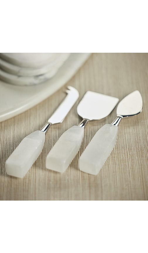 The Favorites 3 Piece Cheese Knife Set In White