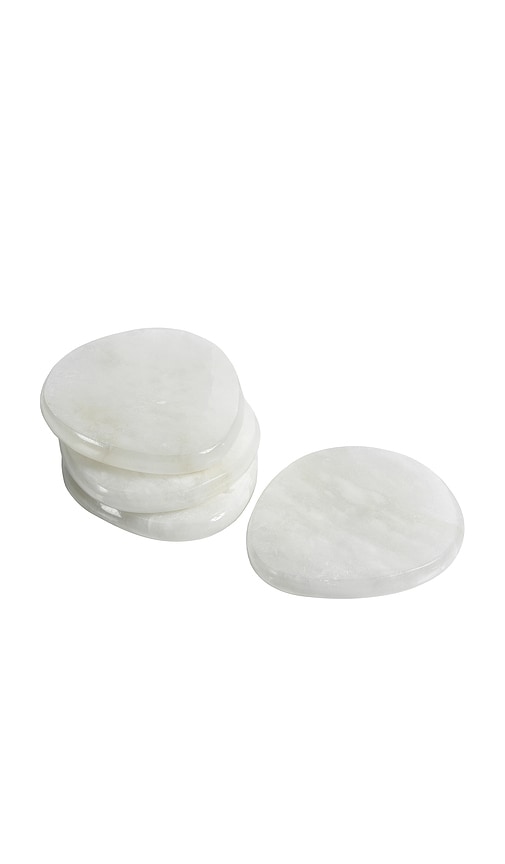 The Favorites La Salama Alabaster Coasters Set Of 4 In Neutral