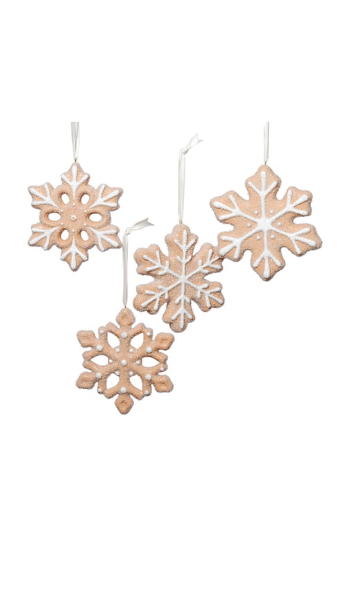 The Favorites Cookie Snowflake Ornament Set Of 4 In Gold