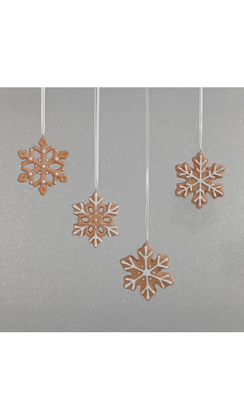 The Favorites Cookie Snowflake Ornament Set Of 4 In Gold