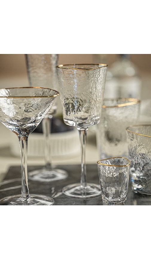 The Favorites Aperitivo Triangular Wine Glasses Set Of 4 In Transparent