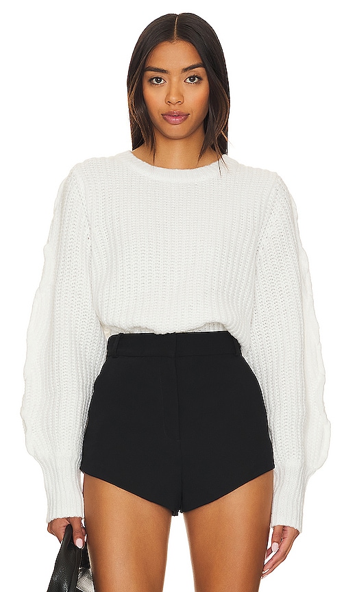 The Femm Eris Sweater in Optic White