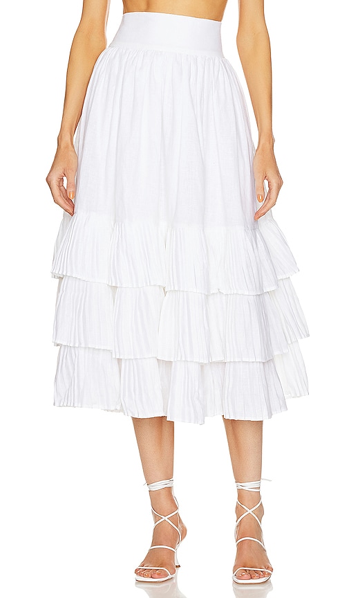 The Femm Rosely Skirt In White