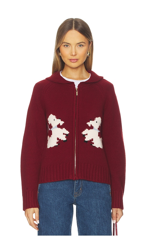 Tanner Fletcher Wellington Poodle Zip-up Sweater