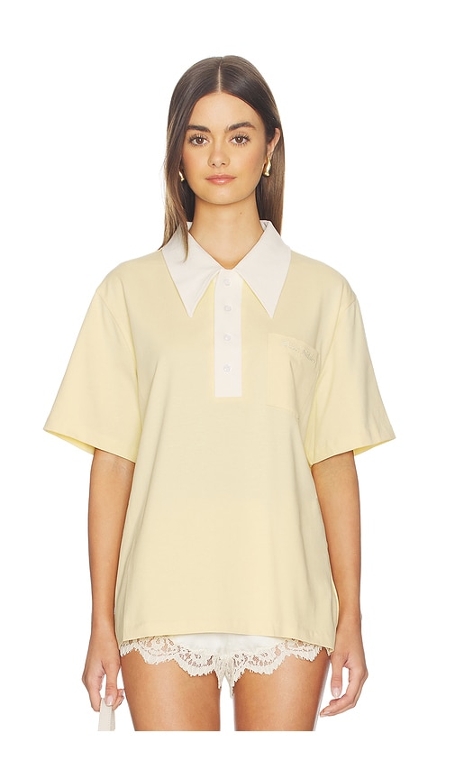Tanner Fletcher Frank Oversized Collar Polo
