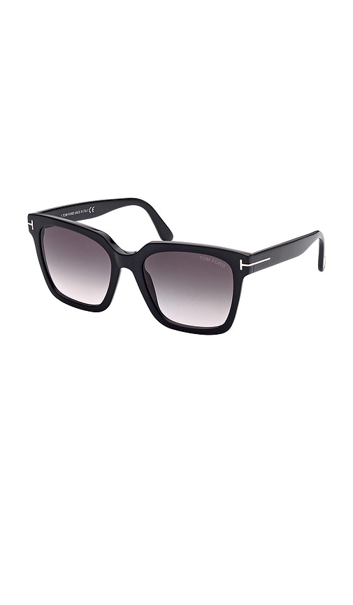 Shop Tom Ford Selby Sunglasses In 블랙 & 그레이