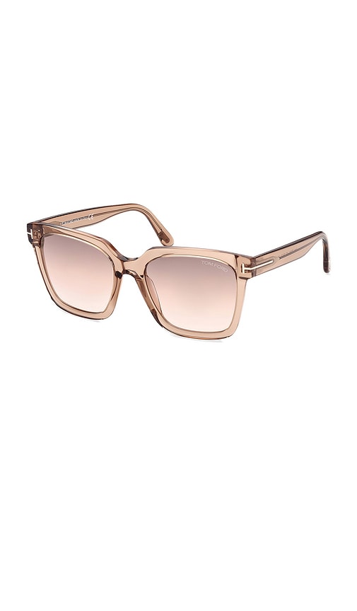 Shop Tom Ford Selby Sunglasses In 브라운