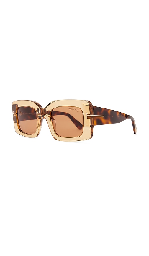 Shop Tom Ford Brigitta Sunglasses In Brown