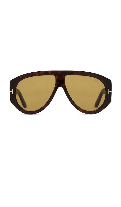 TOM FORD Bronson Sunglasses in Classic Dark Havana & Army Green