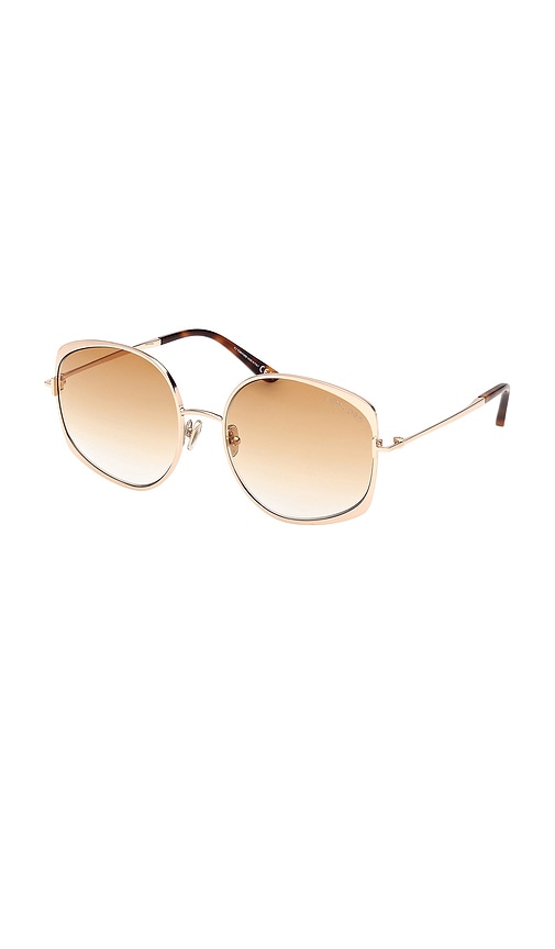 Tom Ford Abbey 58mm Geometric Sunglasses In Brown