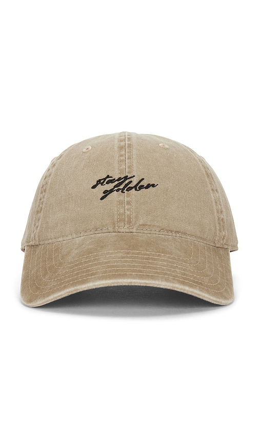 Friday Feelin Stay Golden Hat In Tan
