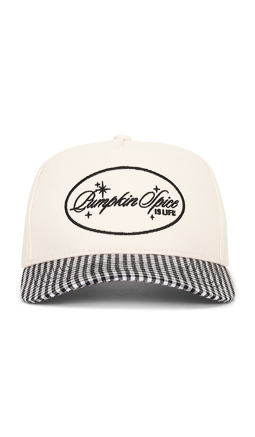 Friday Feelin Pumpkin Spice Is Life Hat In Black & White