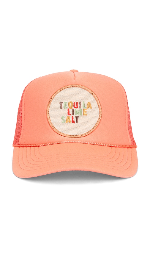 Shop Friday Feelin Tequila Lime Salt Hat In Coral