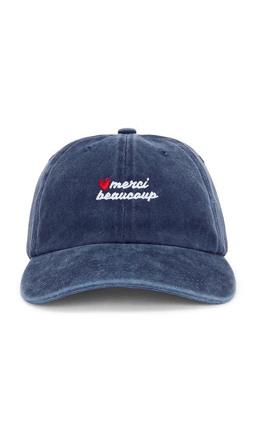Friday Feelin Merci Beaucoup Dad Cap In Blue